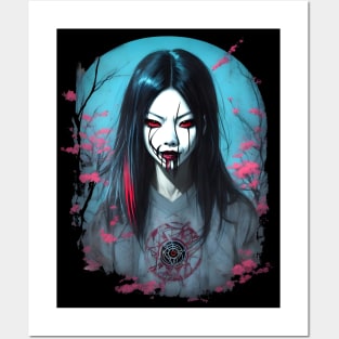 Kuchisake-Onna Japan Horror Art Posters and Art